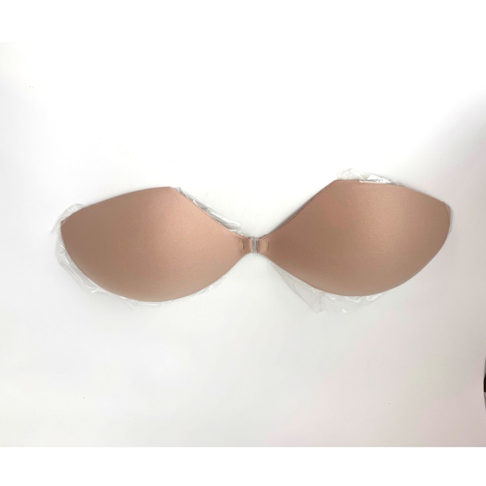BOOMBA Demi Sticky Bra Beige Size E Strapless Adhesive Silicone NEW